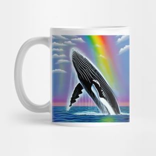 Humpback Whale Rainbow Mug